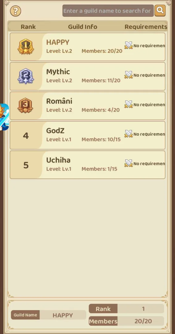 Maple Tale Guild Ranking