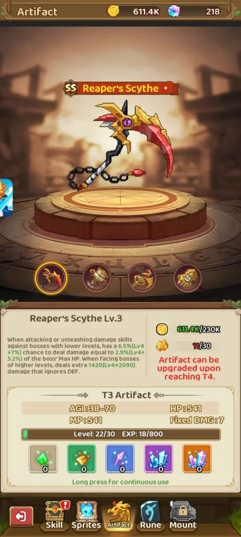 Artifact for Maple Tale Archer Build