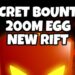 Bubble Gum Simulator Infinity Secret Bounties Update – Eggs