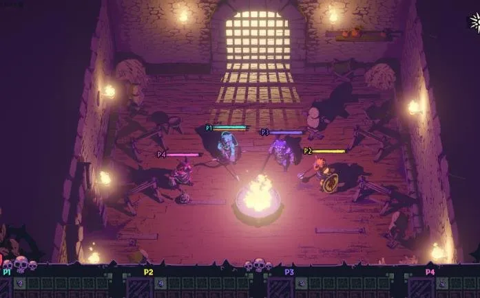 Chained beasts achievement guide showing gameplay in the arena