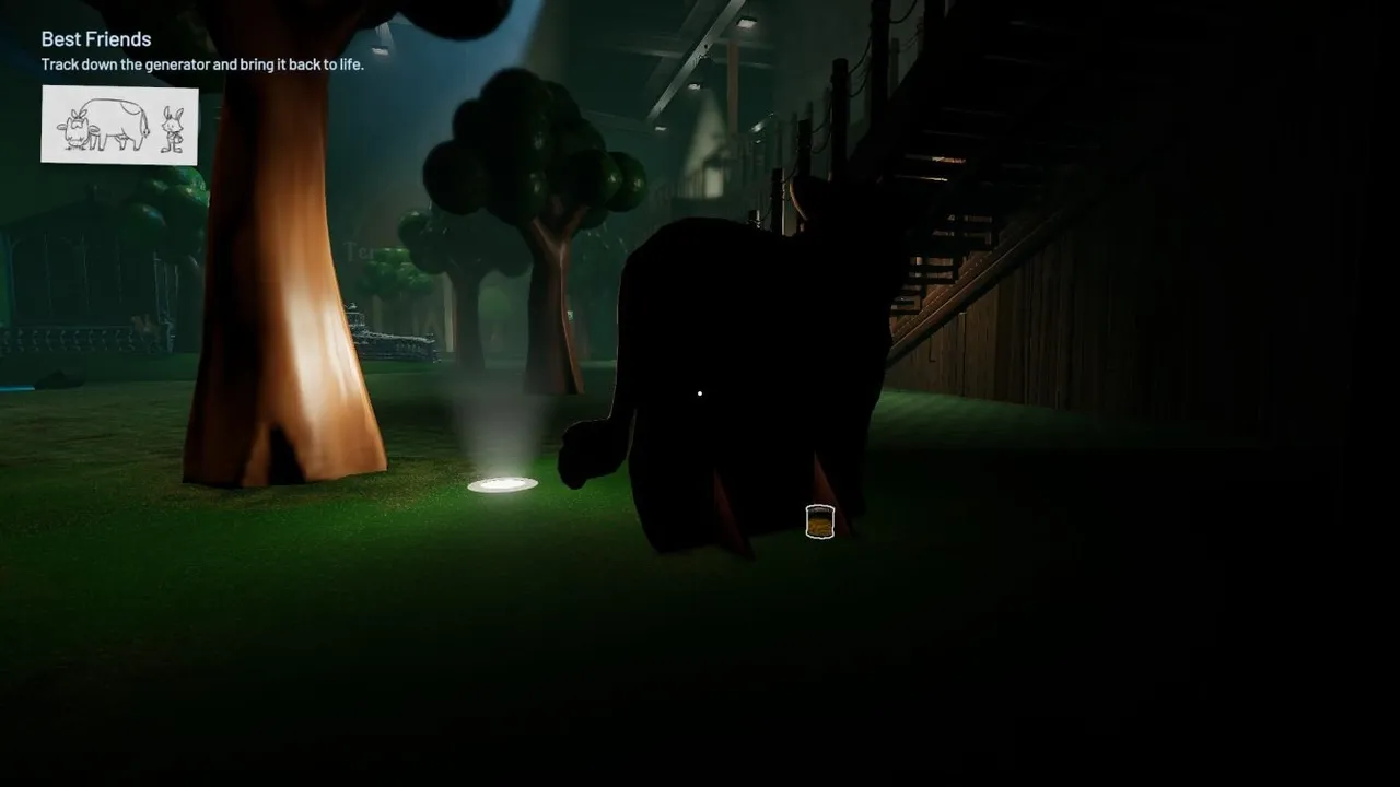 Giggleland Container 2 Fuel hidden behind the cardboard cow in the windmill