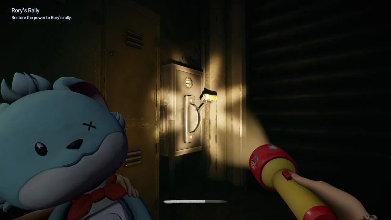 Giggleland Third lever location in the locker corridor during Chapter 5