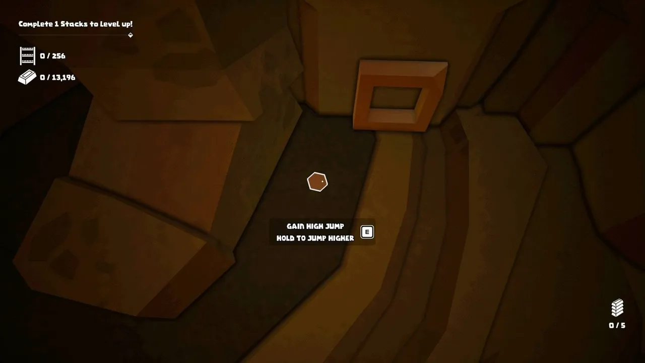 Let's Tidy Up!: Treasure picking up the high jump coin near gold racks