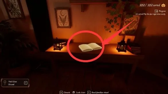 Tidy Up the Halloween Shop secret room cauldron and spell book for A Familiar Face