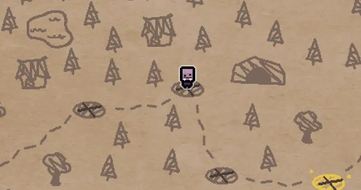Vampy's Big Day gnome locations overview showing the open village map area