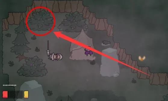 Vampy's Big Day Gnome 4 hidden inside the top-left bush near Hollowseed room