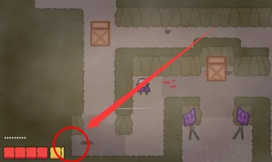 Vampy's Big Day Gnome 2 maze wall dent location at the start of level 6