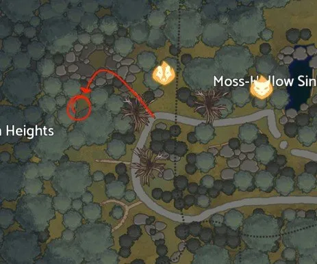 Warrior Cats Clans of the Forest badger boss location in ShadowClan territory