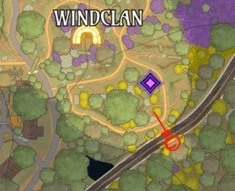 Warrior Cats Clans of the Forest windclan territory snake boss location