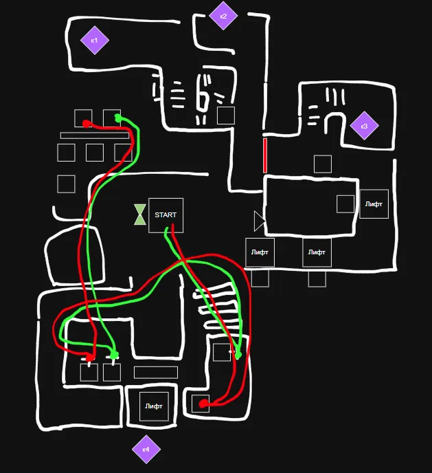 We Were Here Tomorrow time loop puzzle route map for crystal four phase