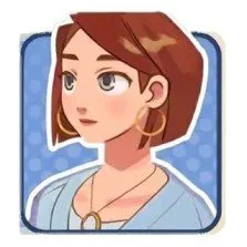 the character Estelle in The Witch's Bakery with background text on her relationship requirements and importance.